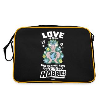 Nature Conservation Climate Protection Earth - Retro Bag - black/gold - Back