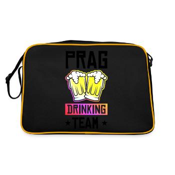 Équipe de Prague Drinking - Sac Retro - noir/or - Dos