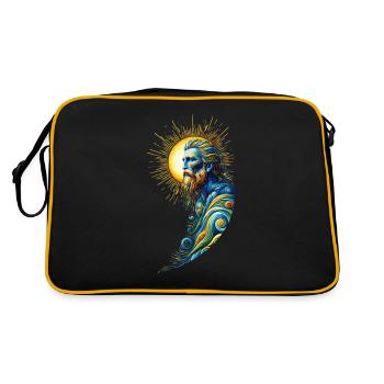 God by Vincent van Gogh - Retro Bag - black/gold - Back