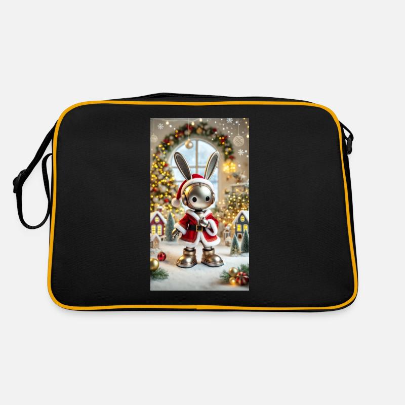 Weihnachtshase Retro Tasche
