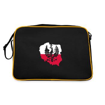 Polish country Polish flag Flag - Retro Bag - black/gold - Back