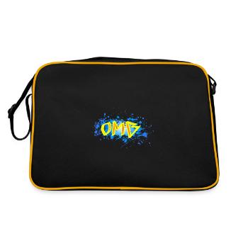 OMG - Retro Tasche - Schwarz/Gold - Hinten