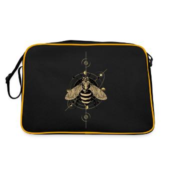 Beekeepers Bees Honey Beekeeper Bee - Retro Bag - black/gold - Back