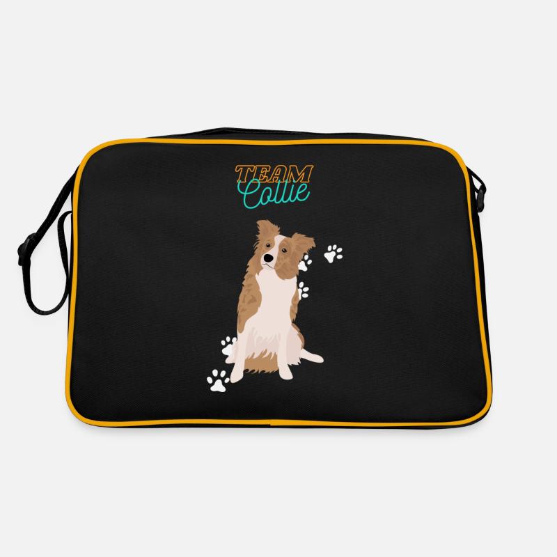 L’équipe Collie - Sac Retro - noir/or