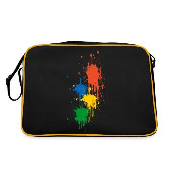 couleurs - Sac Retro - noir/or - Dos