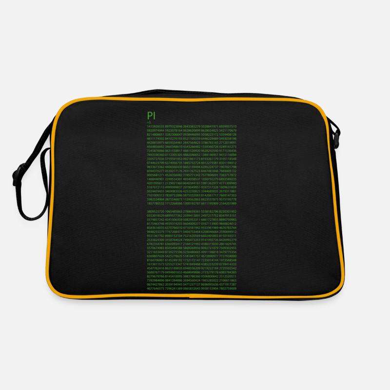 PI - Retro Tasche - Schwarz/Gold