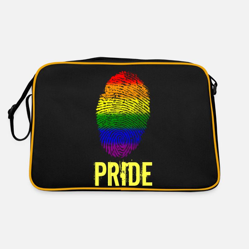 Pride Pride fingerprint - Retro Bag - black/gold