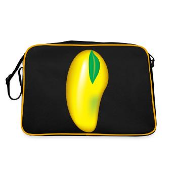 J’adore les mangues - Sac Retro - noir/or - Dos