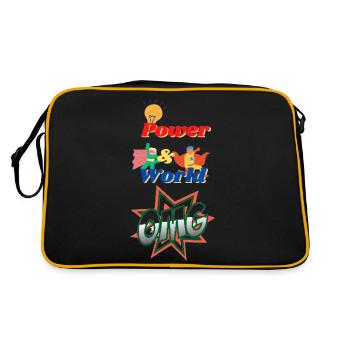 Power & World OMG - Retro Bag - black/gold - Back
