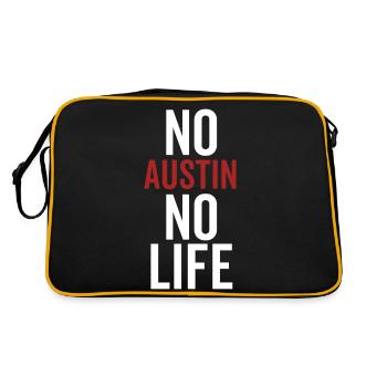 No Austin No Life - Retro Bag - black/gold - Back