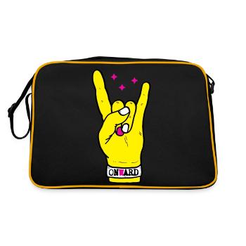 Let's go on - Punk Hand - Sac Retro - noir/or - Dos