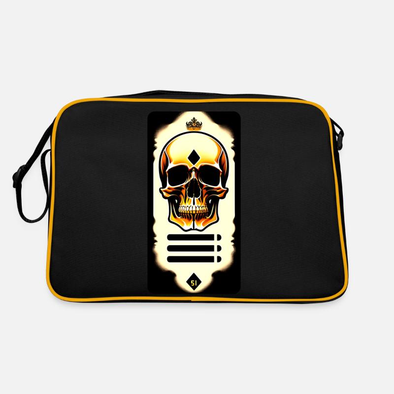 Schädel Schädel Retro Tasche