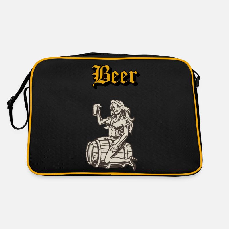 Drinking beer Retro Bag