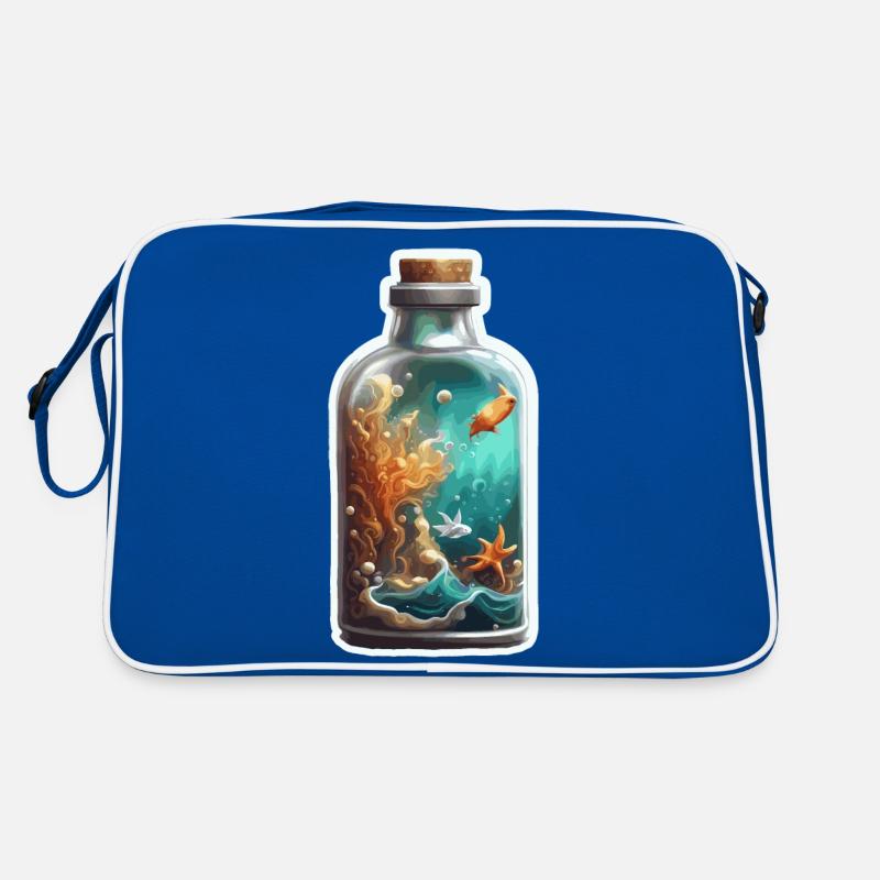 Magic Bottle / Cork / Underwater / Fish Retro Bag