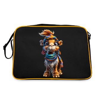 Toons #lovely chameau cool - Sac Retro - noir/or - Dos