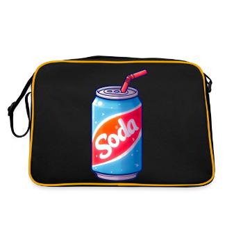 soda -canette - Canette de Soda Rétro - Sac Retro - noir/or - Dos