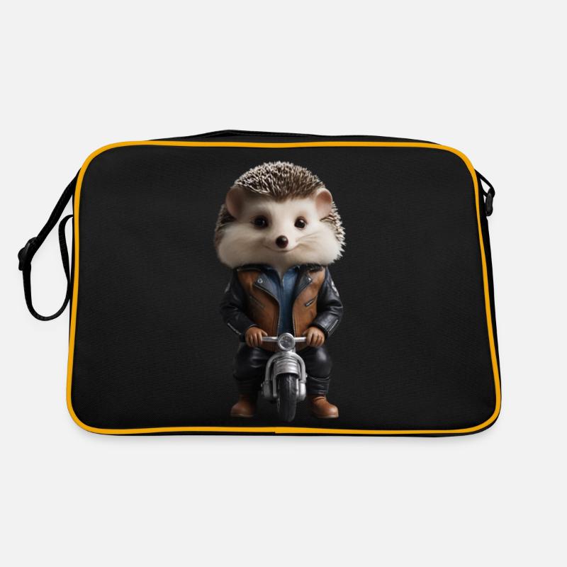 Biker-Igel Retro Tasche