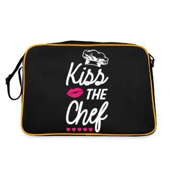 Embrassez le chef - Sac Retro - noir/or - Dos