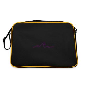 Vagues - Sac Retro - noir/or - Dos