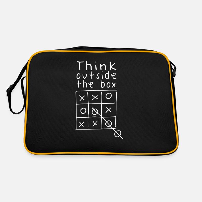 Thinking outside the box - Retro Bag - black/gold