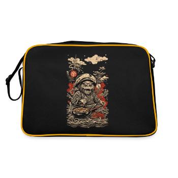 Yokai Ukiyo-E Style Rétro Art Japonais - Sac Retro - noir/or - Dos