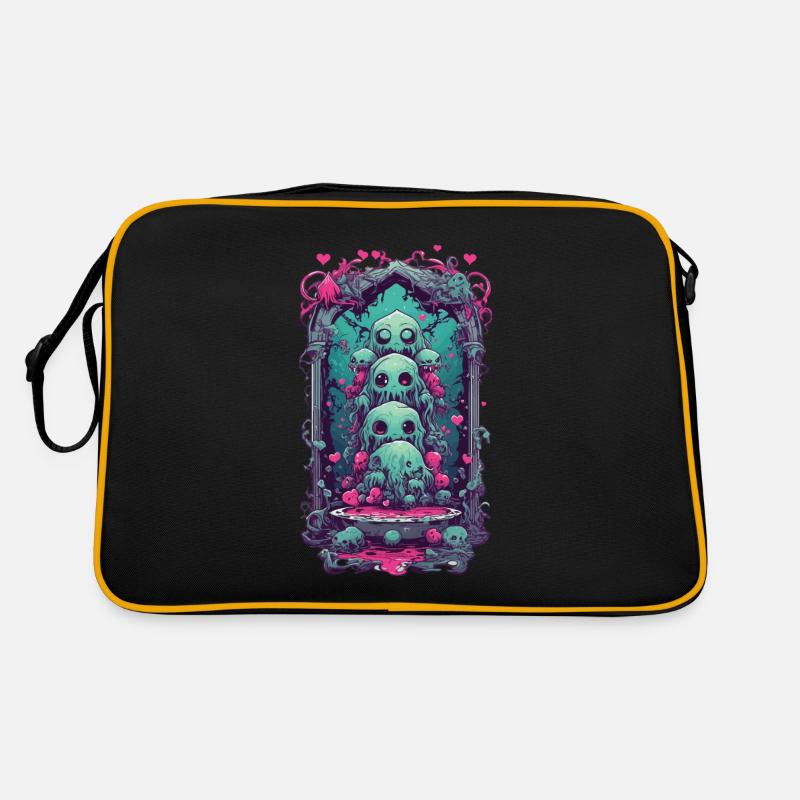 Weirdcore Schleimmonster Gothic Magie Design Retro Tasche