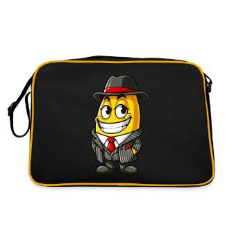 Cool Banana Mafia Gangster Cartoon Stylish - Retro Bag - black/gold - Back