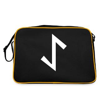 Personnage symbole symbole runique esprit celtique - Sac Retro - noir/or - Dos