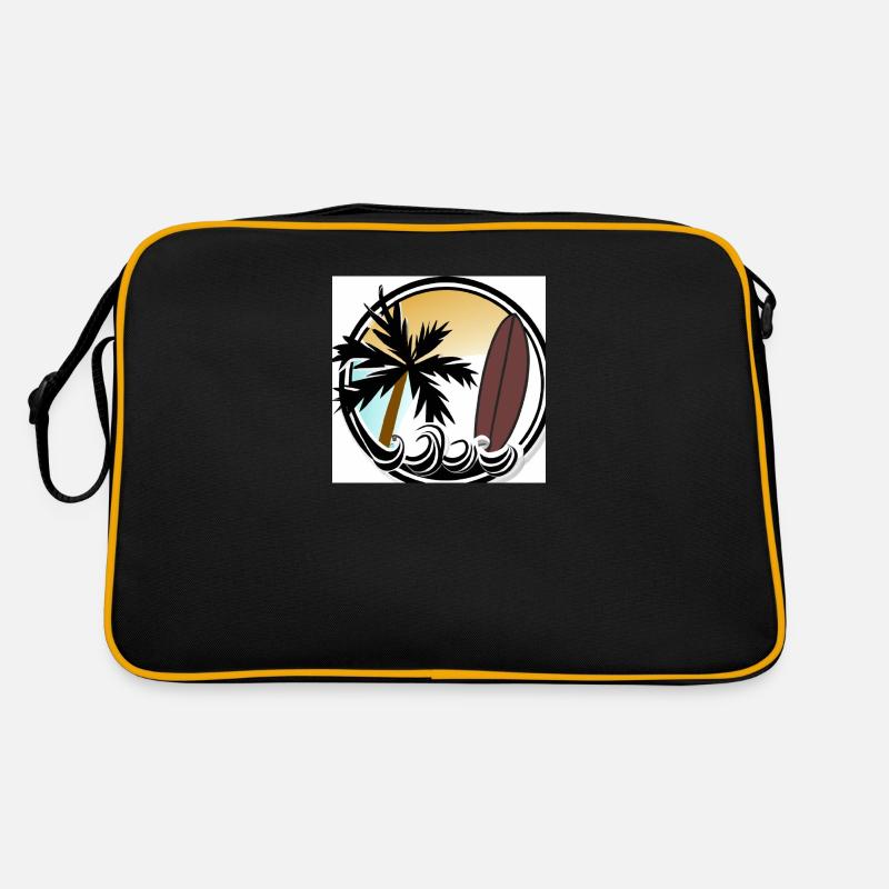 Surfen und Sonne Retro Tasche
