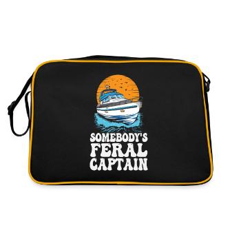 Somebody's Feral Captain Grumpy Pontoon King - Sac Retro - noir/or - Dos