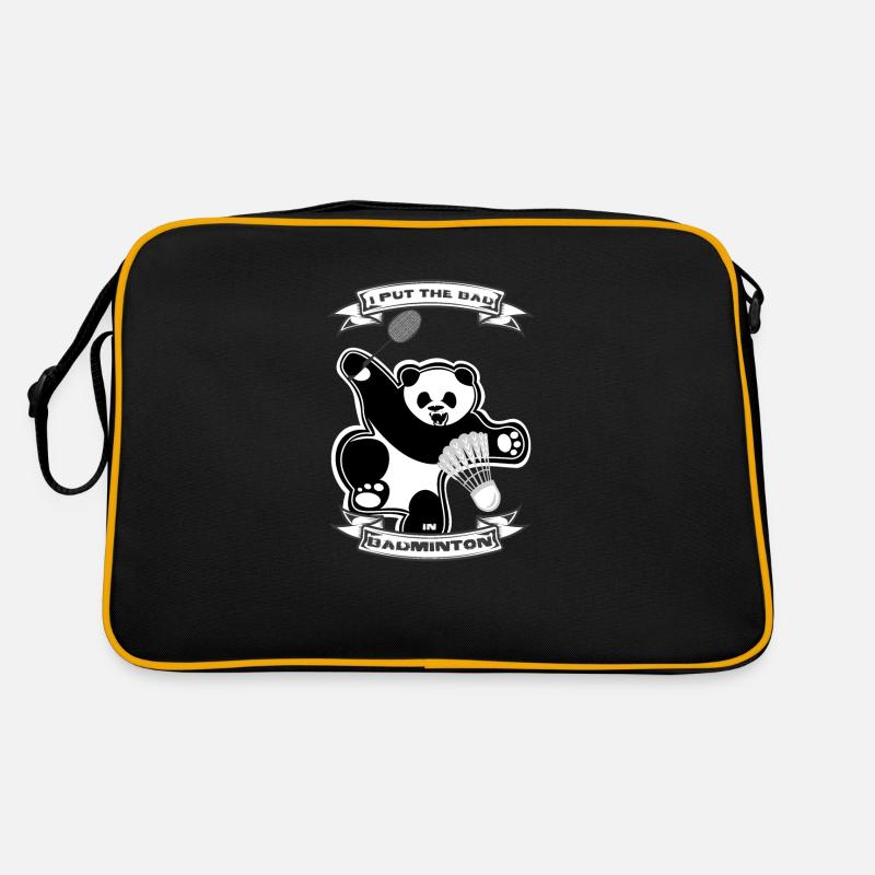 Panda Badminton Retro Tasche