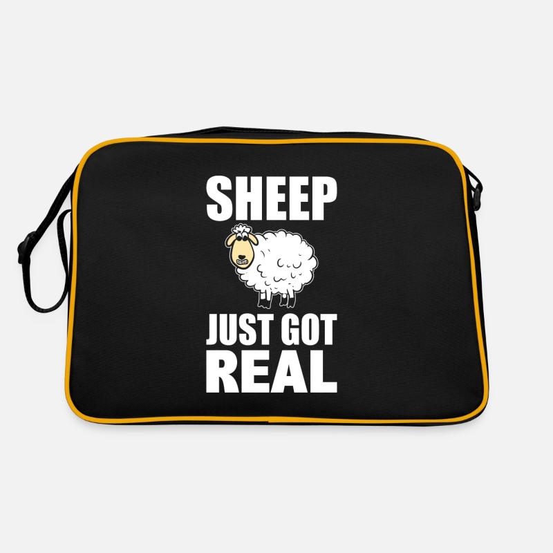Schafliebhaber Rancher Schäfer Retro Tasche