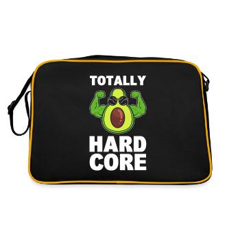 Avocado-Fitnesstraining Fitnessstudiobesucher - Retro Tasche - Schwarz/Gold - Hinten