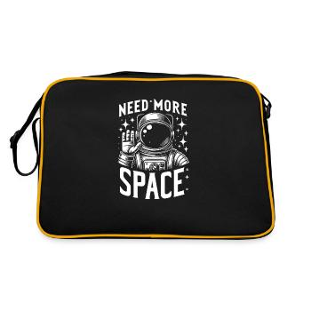 J'ai besoin de plus d'espace et de vagues d'astronautes - Sac Retro - noir/or - Dos