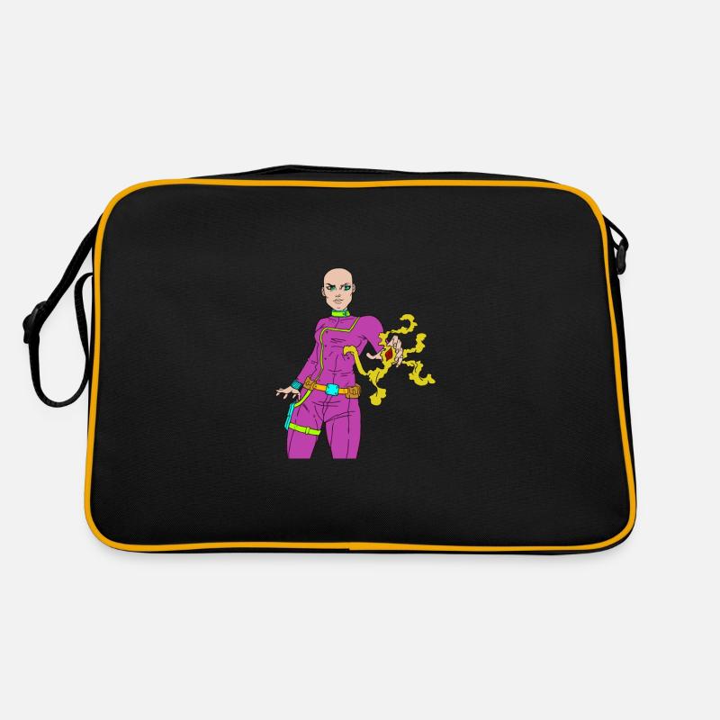 Heldenmädchen Retro Tasche