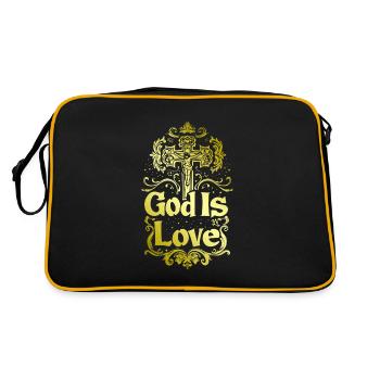 Dieu est Amour Jésus-Christ Foi Espérance Spru - Sac Retro - noir/or - Dos