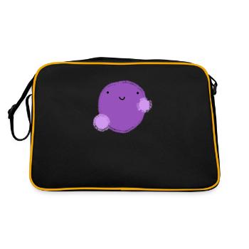 Figui (purple ball) - Retro Bag - black/gold - Back
