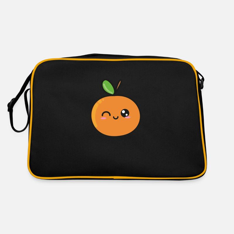 Doux Orange Kawaii dessin Sac Retro