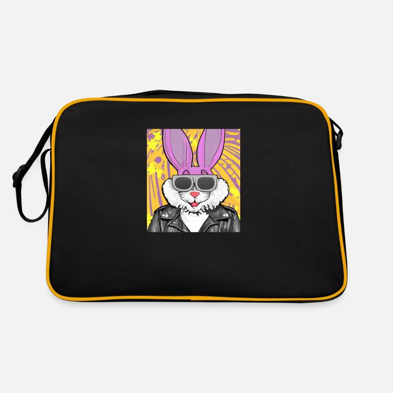 Cooler Hase Retro Tasche