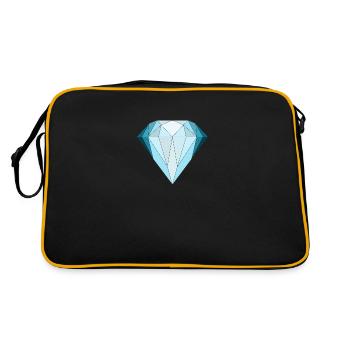 Diamant géométrique - Sac Retro - noir/or - Dos