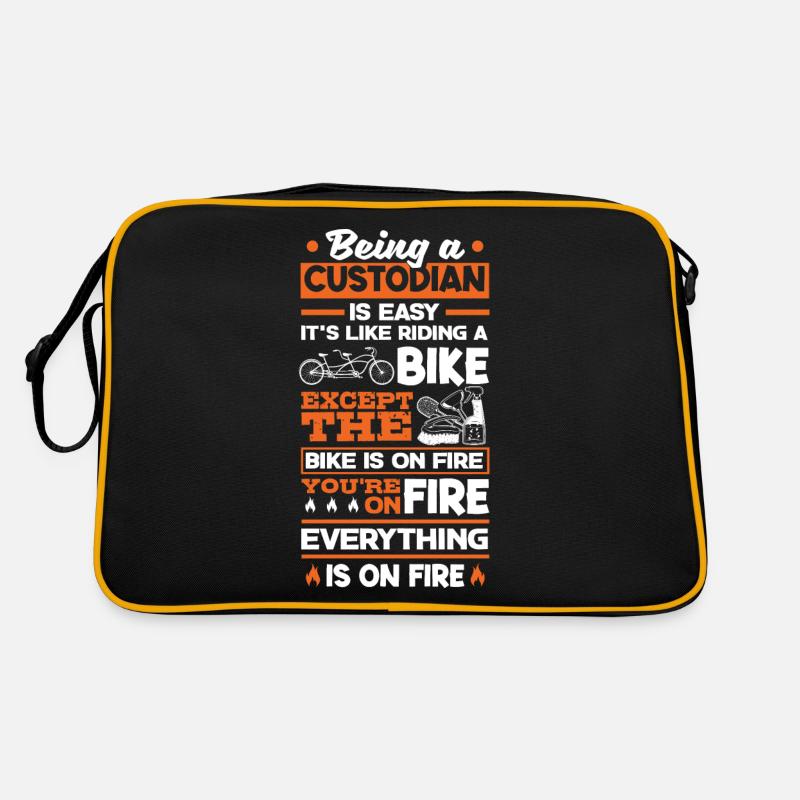 School Custodian Janitor Being A Custodian Is Retro Bag
