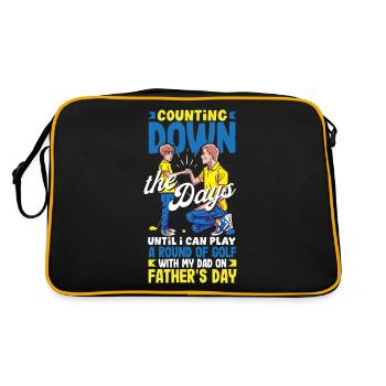 Compte à rebours des jours de la fête des pères - Sac Retro - noir/or - Dos