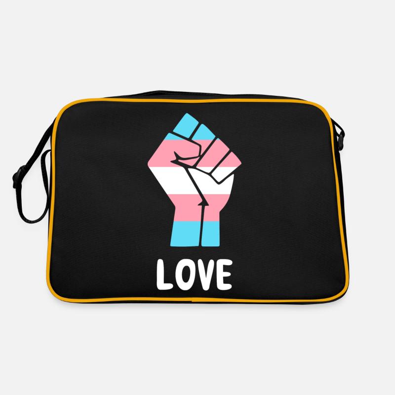 Liebe Trans Pride Faust Design für Equality Retro Tasche