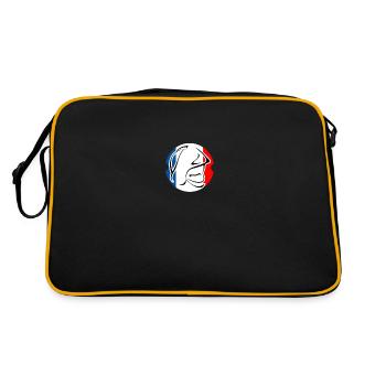 pompier logo - Sac Retro - noir/or - Dos