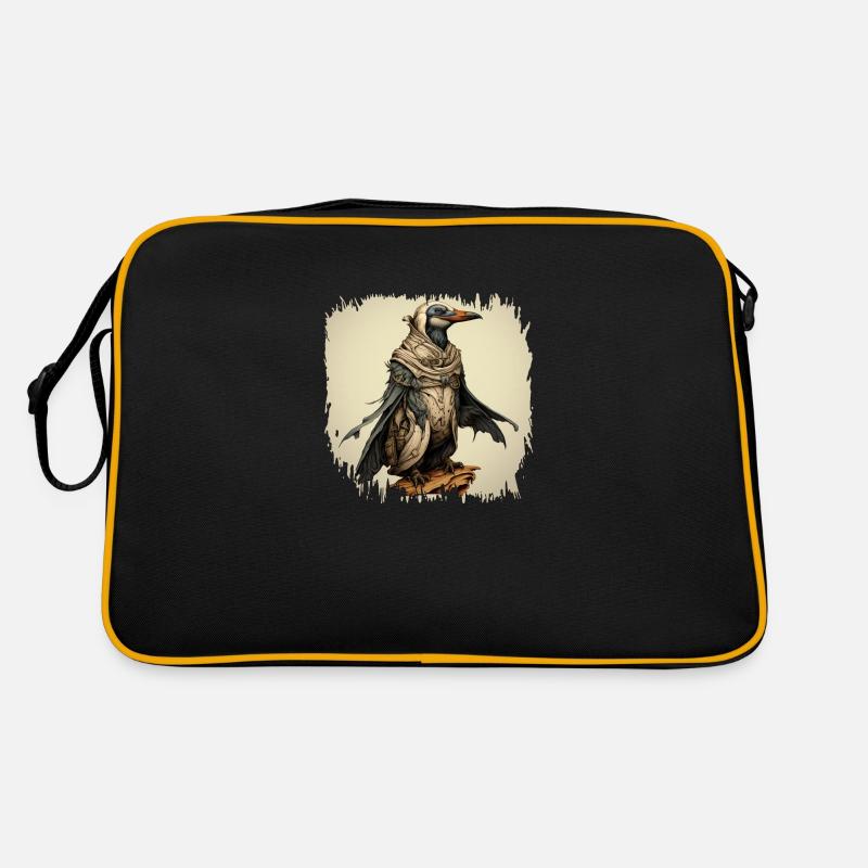 emperor penguin gift idea king penguin happy Retro Tasche