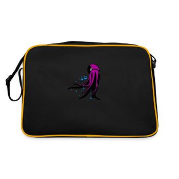 Octupus - Retro Bag - black/gold - Back