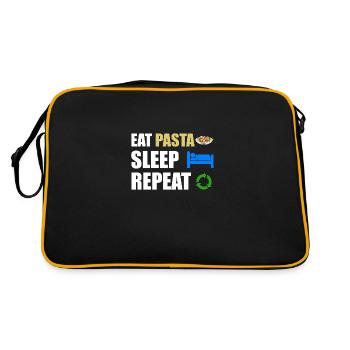 Pasta - Retro Tasche - Schwarz/Gold - Hinten
