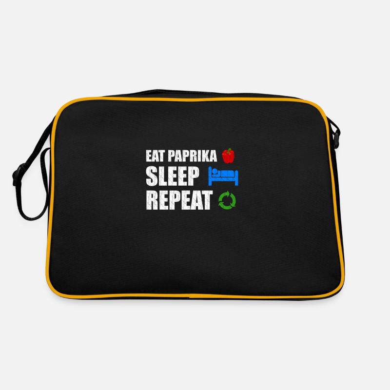 Paprika - Retro Tasche - Schwarz/Gold