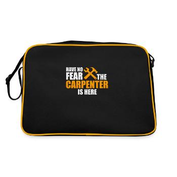 Carpenter afraid - Retro Bag - black/gold - Back