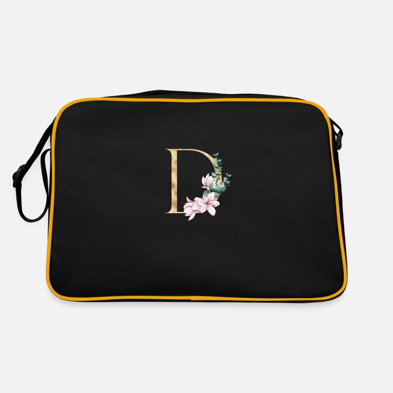 Alphabet D Retro Tasche
